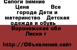Сапоги зимние Skandia Tex › Цена ­ 1 200 - Все города Дети и материнство » Детская одежда и обувь   . Воронежская обл.,Лиски г.